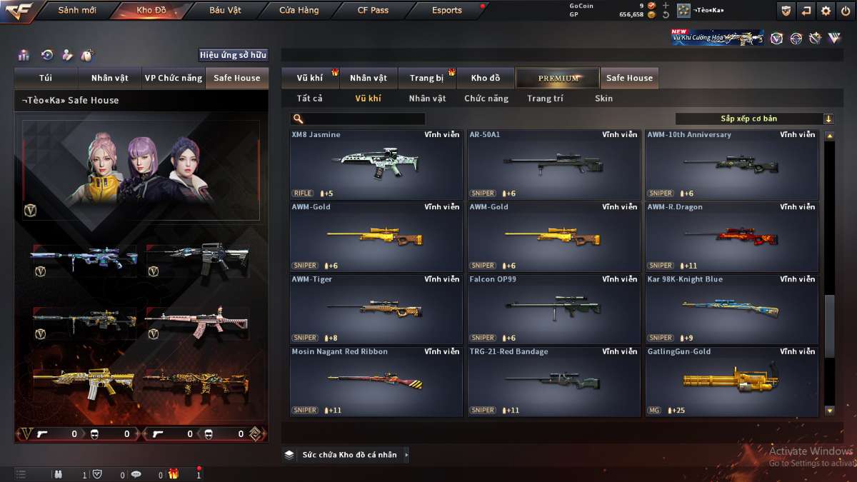 shop acc cf uy tin gia re